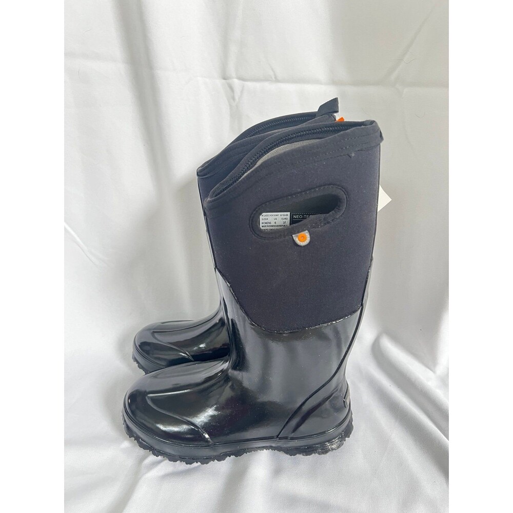 Bogs Classic Tall Shiny black rain boots